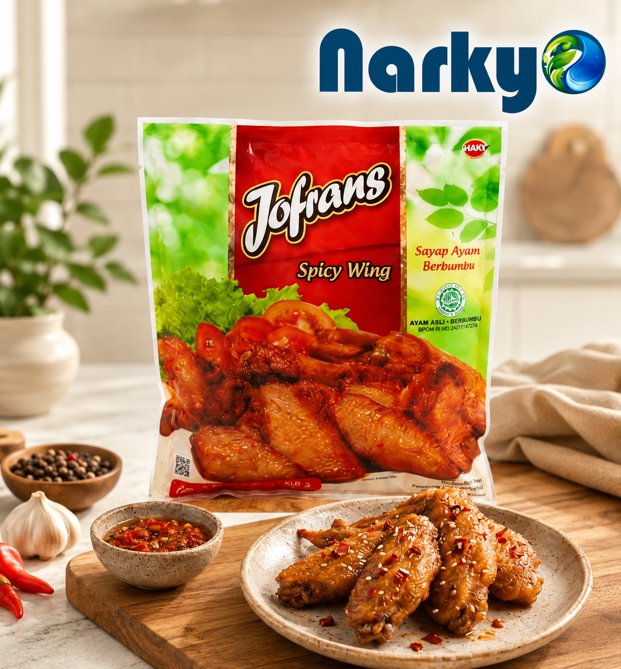 Jofrans Spicy Wings 500gr - Gambar 2